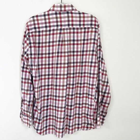 Peter Millar Mens Shirt Plaid Long Sleeve Cotton. Size L - Picture 2 of 8